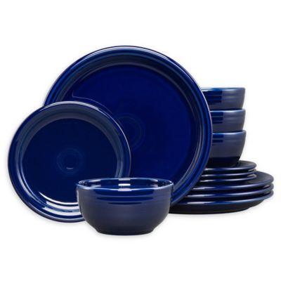 Fiesta® 12-Piece Bistro Dinnerware Set in Cobalt Blue