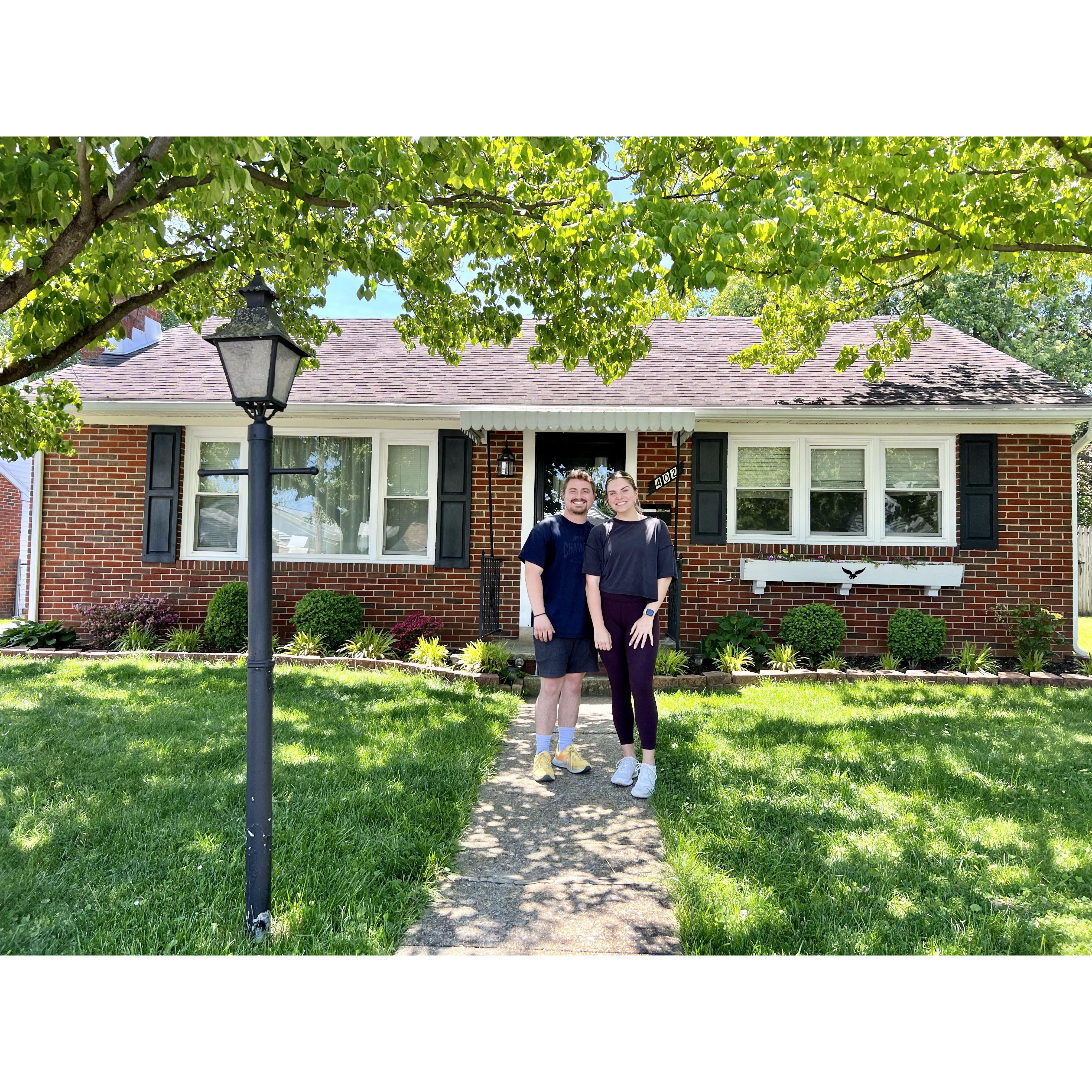 We bought our first home, May 2023