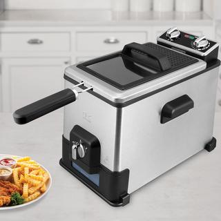 Deep Fryer with Oil Filtration XL, 4.2 Quart