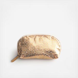 Jet Setter Greek Key Cosmetic Bag