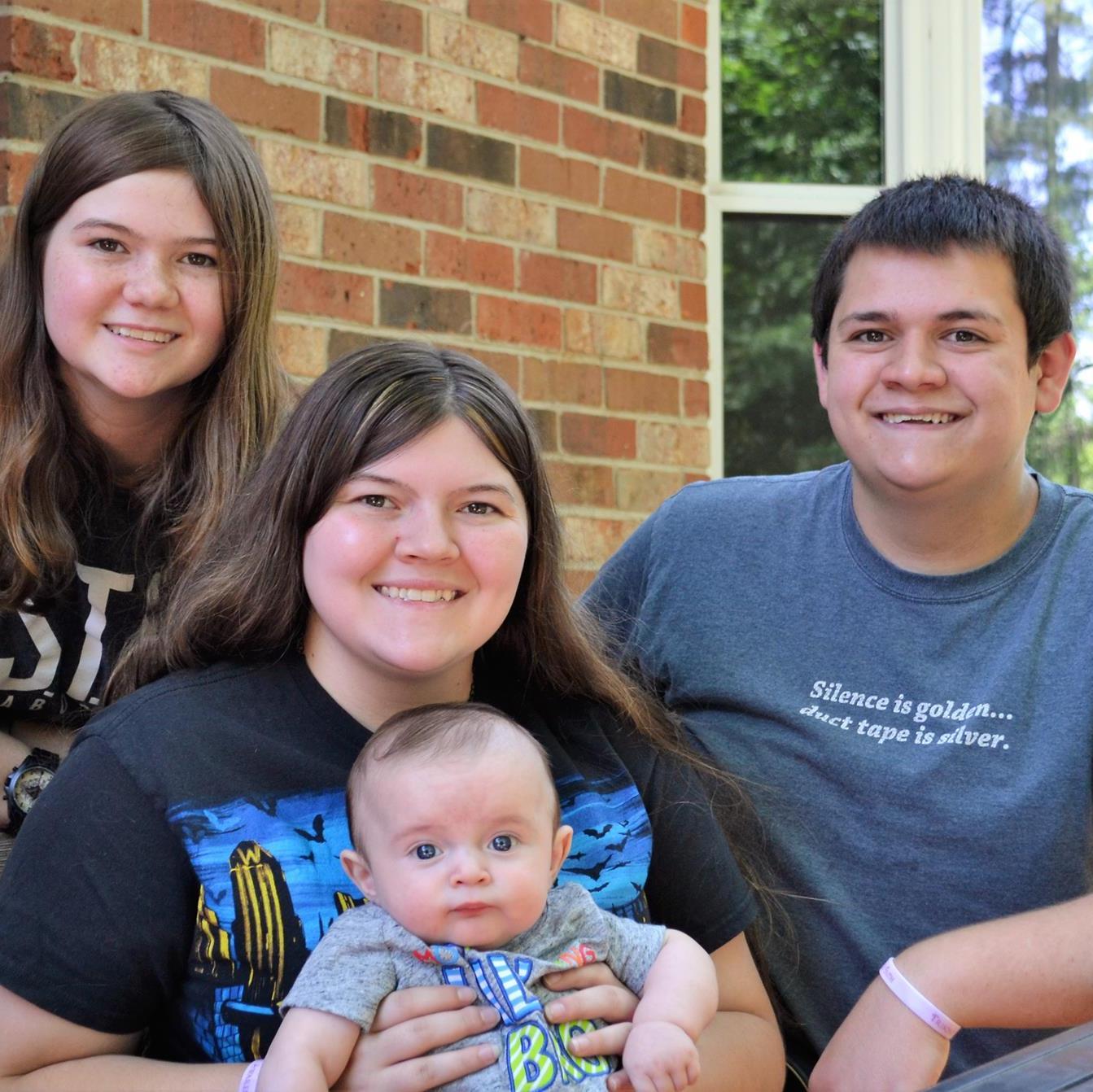 Kaitlyn with her siblings