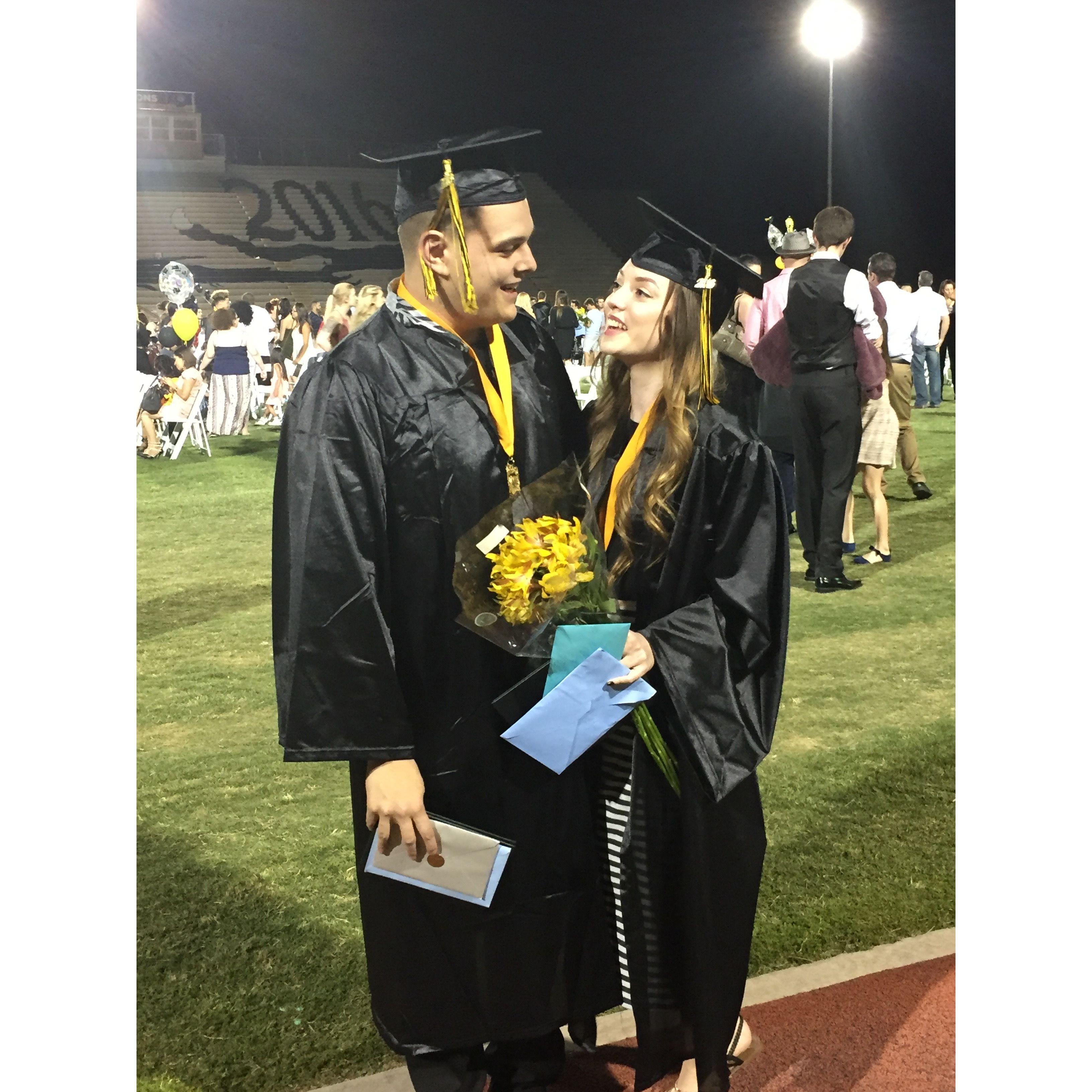 High school graduation.