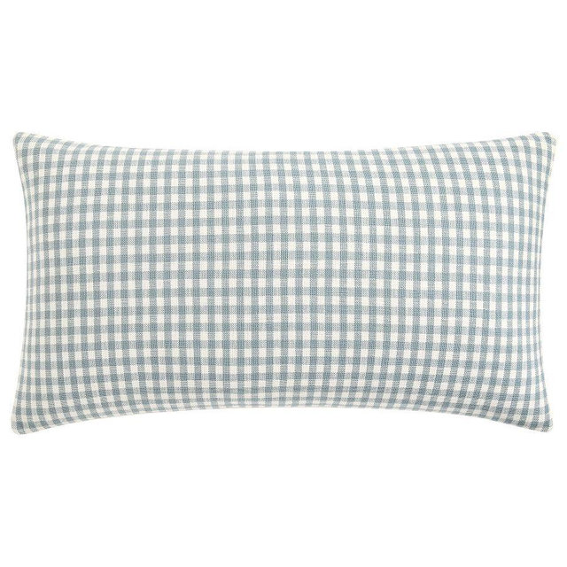 Blaine Check Sham, Light Blue, King