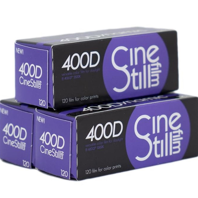 CineStill 400D Color Negative Film, 120, Set of 3