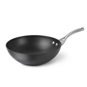 Calphalon Contemporary Hard-Anodized Aluminum Nonstick Cookware, Flat-Bottom Wok, 10-inch, Black - 1877054