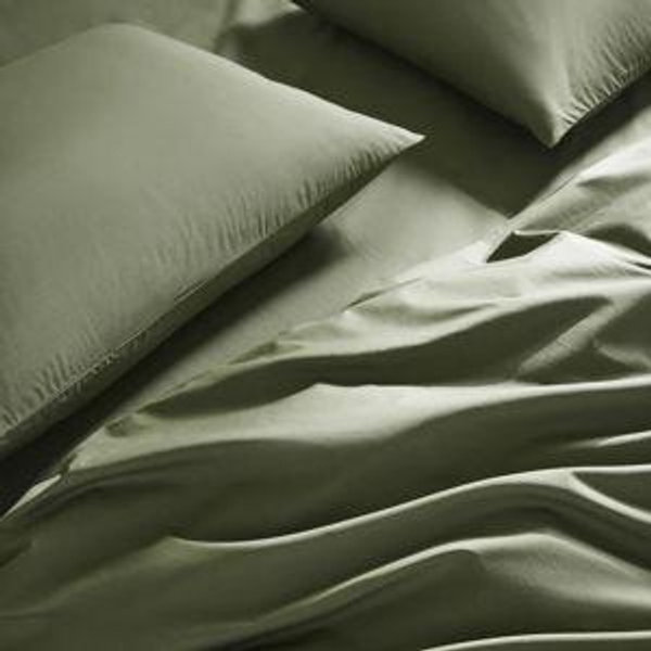 Classic Percale Core Sheet Set in Fresh Moss (Queen)
