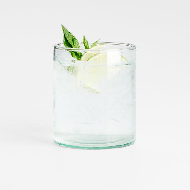 Lavinia Recycled Green Double Old-Fashioned Glass