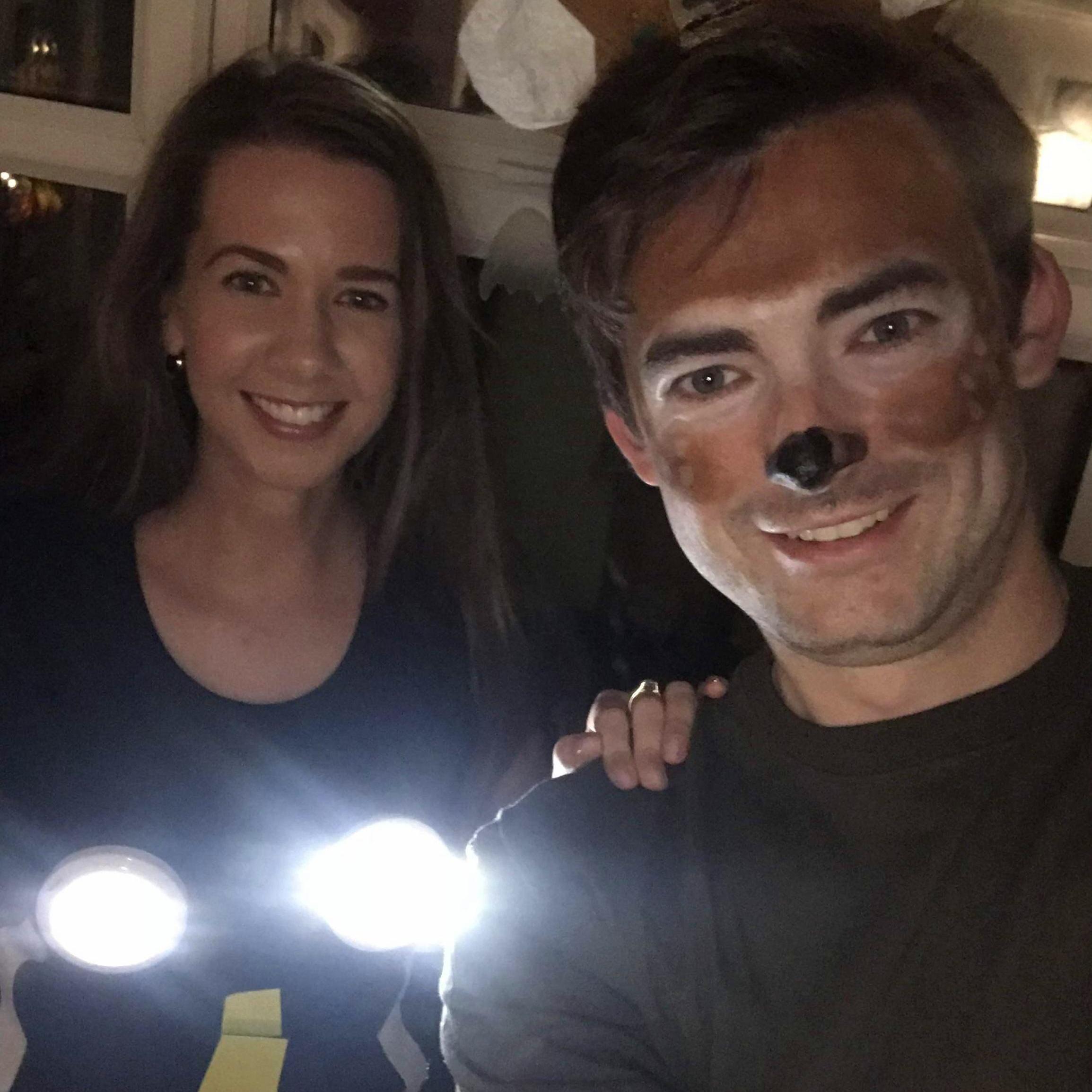Deer caught in headlights - Halloween 2018