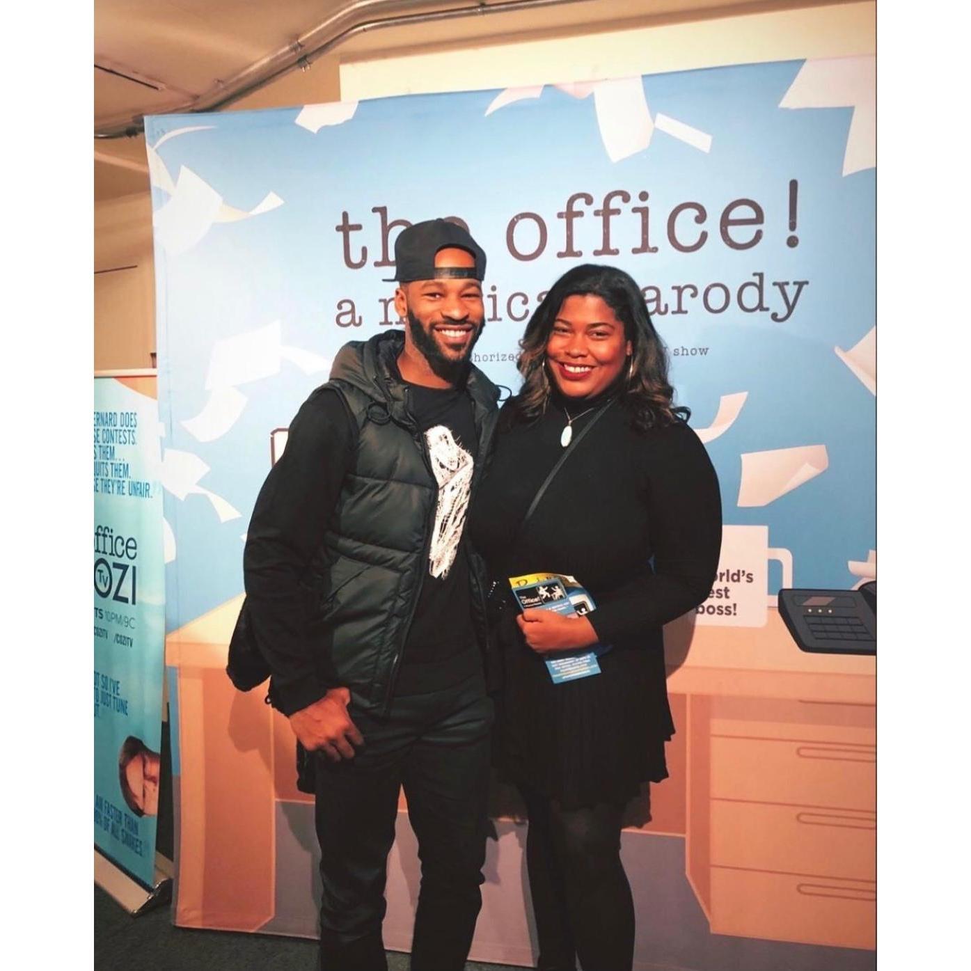 Terrence treated Jaja to a parody of their favorite TV show, The Office!