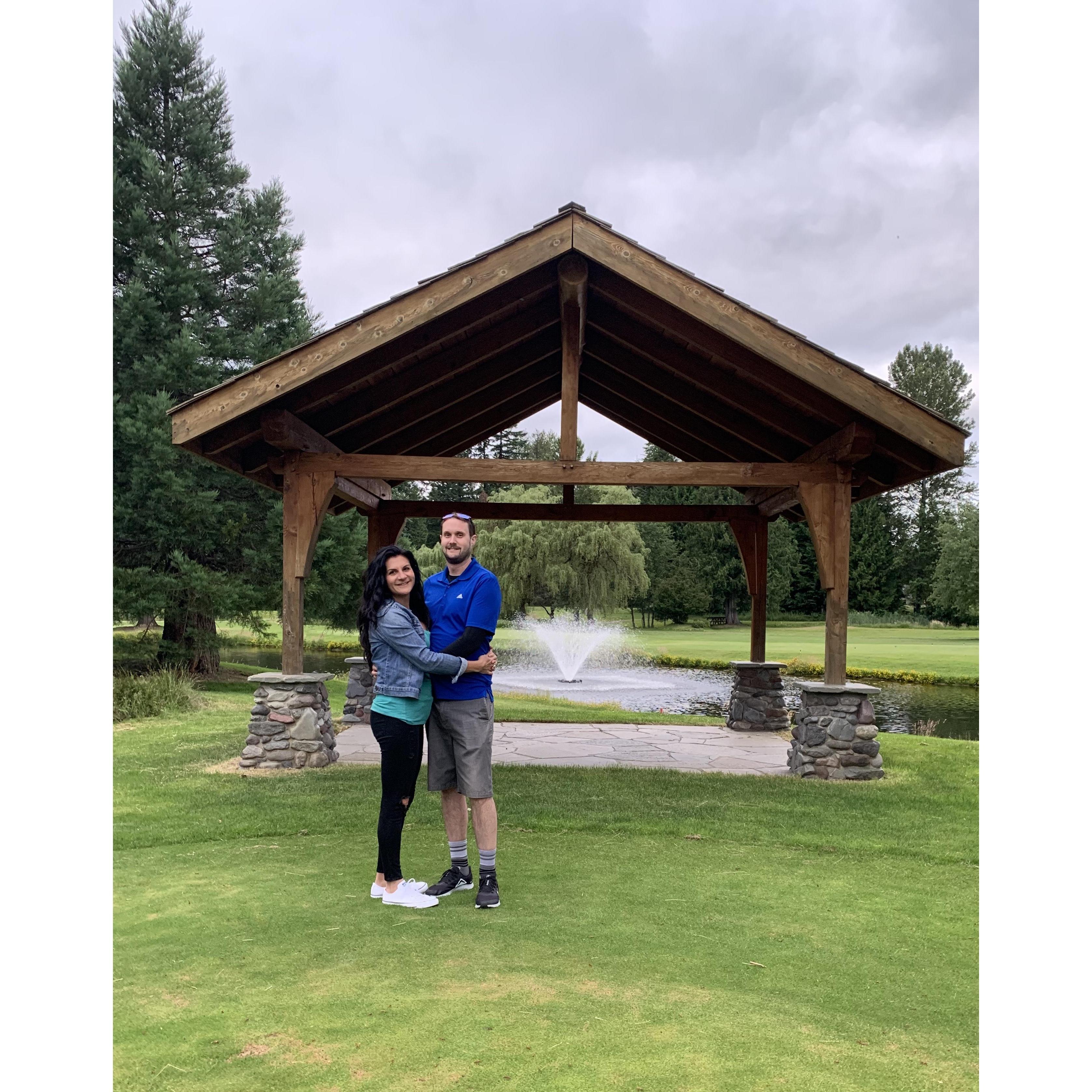 Visitoring the venue!