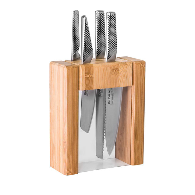 Global Ikasu 5 Piece Knife Block Set