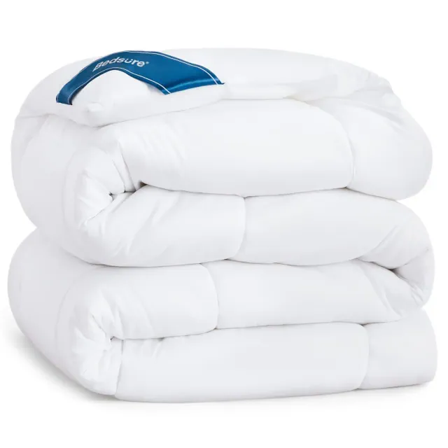 Comforter Duvet Insert Quilted Down Alternative Comforters California King Size White - Bedsure