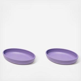 Bevel Cat Saucer, Set of 2