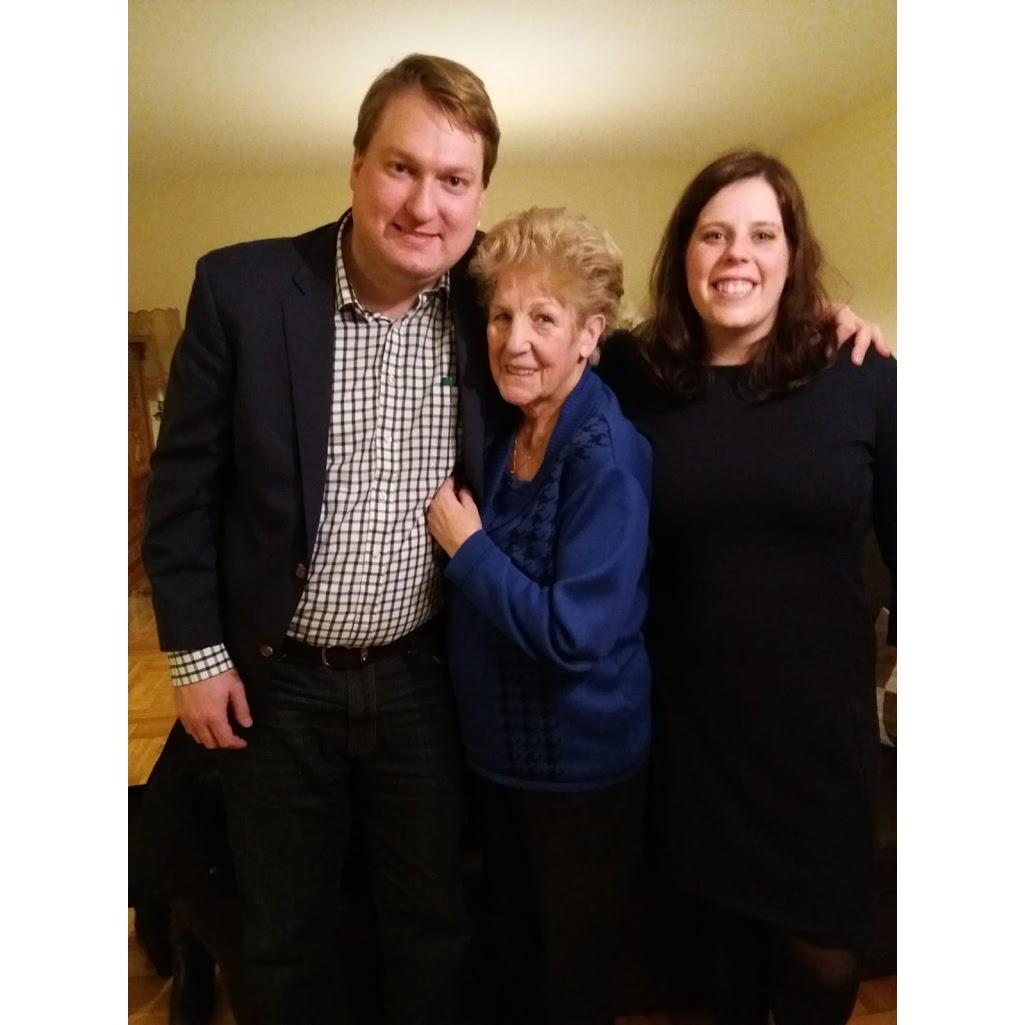 Visiting Jasmien's grandmother in Belgium.