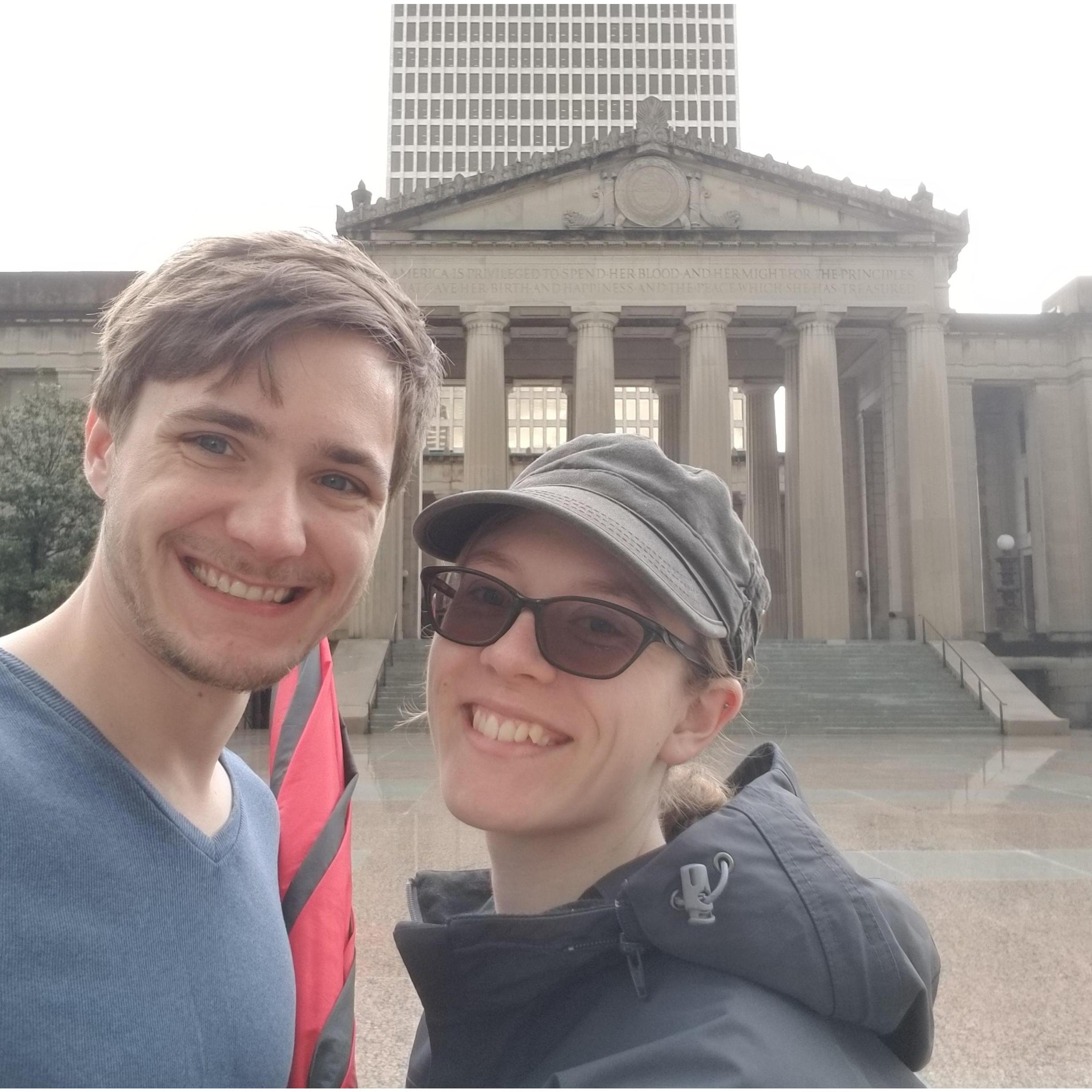 Showing Marshall around Nashville.