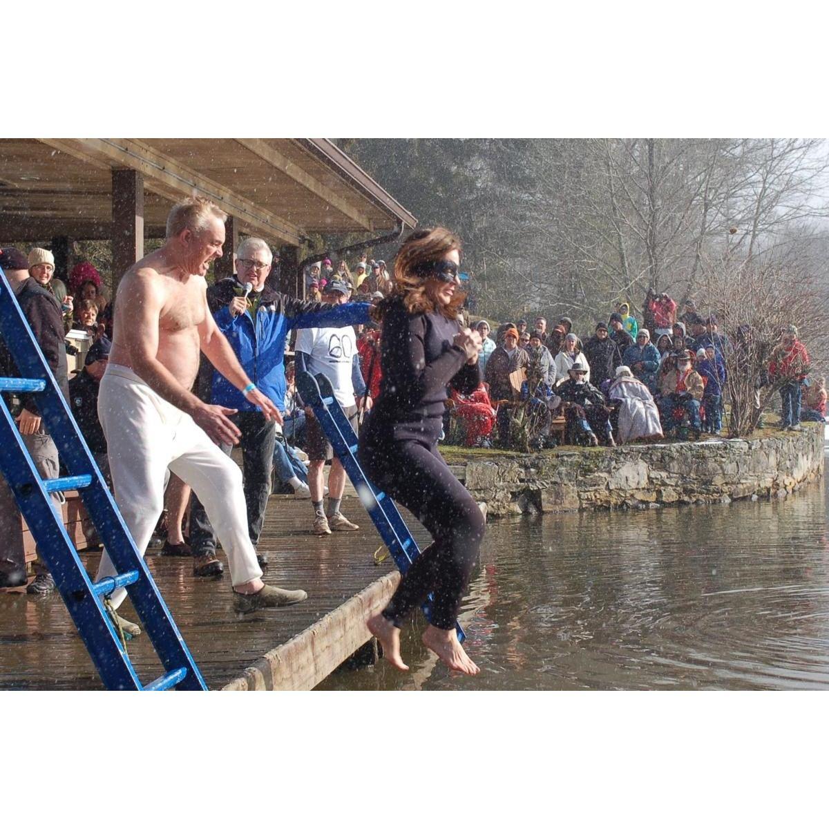 Below freezing! Even with a wet suit!