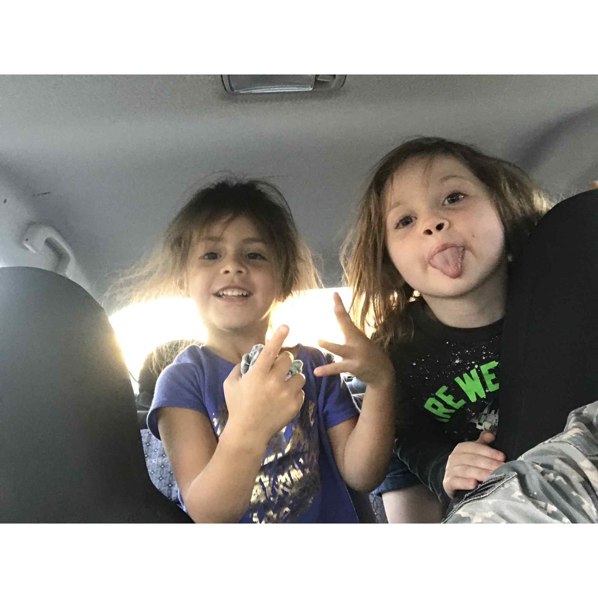 Picking these two up from daycare!
