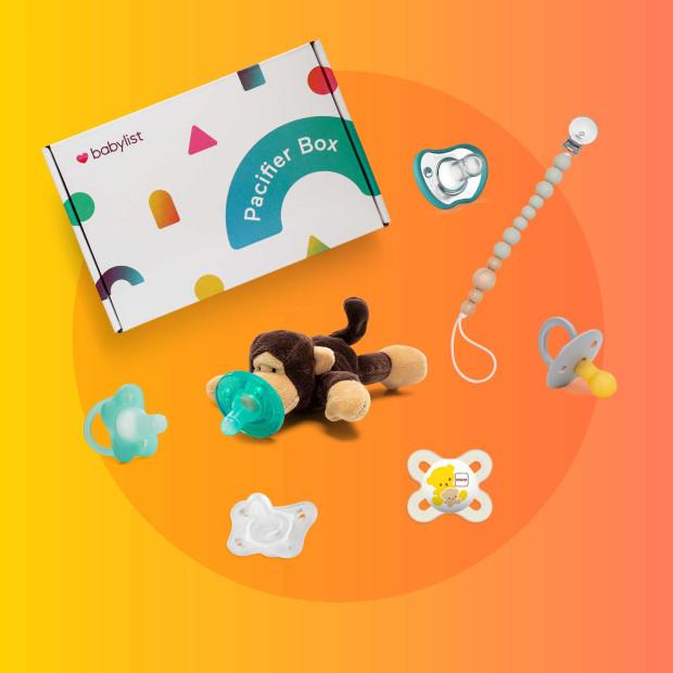 Babylist Pacifier Box (6 Pacifiers + Pacifier Clip)