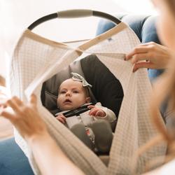 Little Unicorn Cotton Muslin Car Seat Canopy