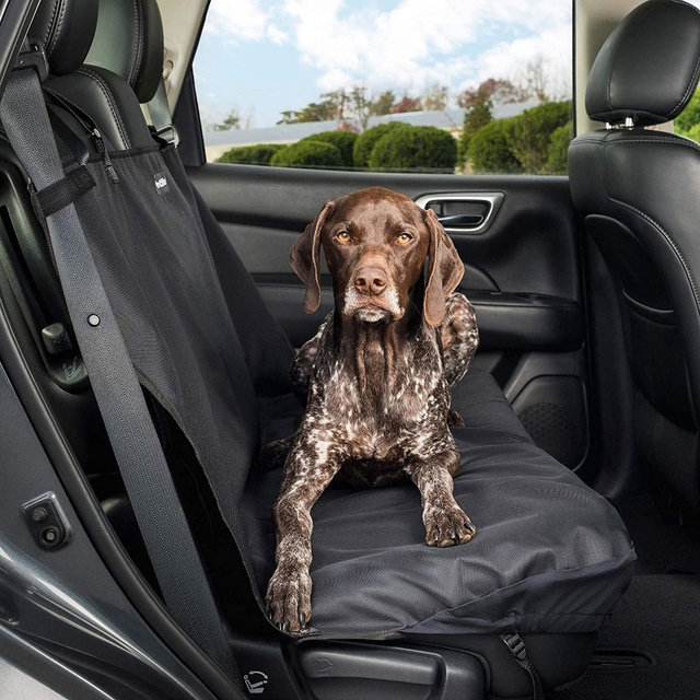 PetSafe Happy Ride Waterproof & Machine Washable Bench Seat Cover for Pets, Fits Most Vehicles, Black