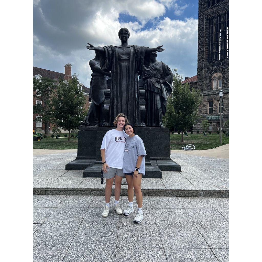 K moves J into UIUC, the start of long distance Freshman year :(