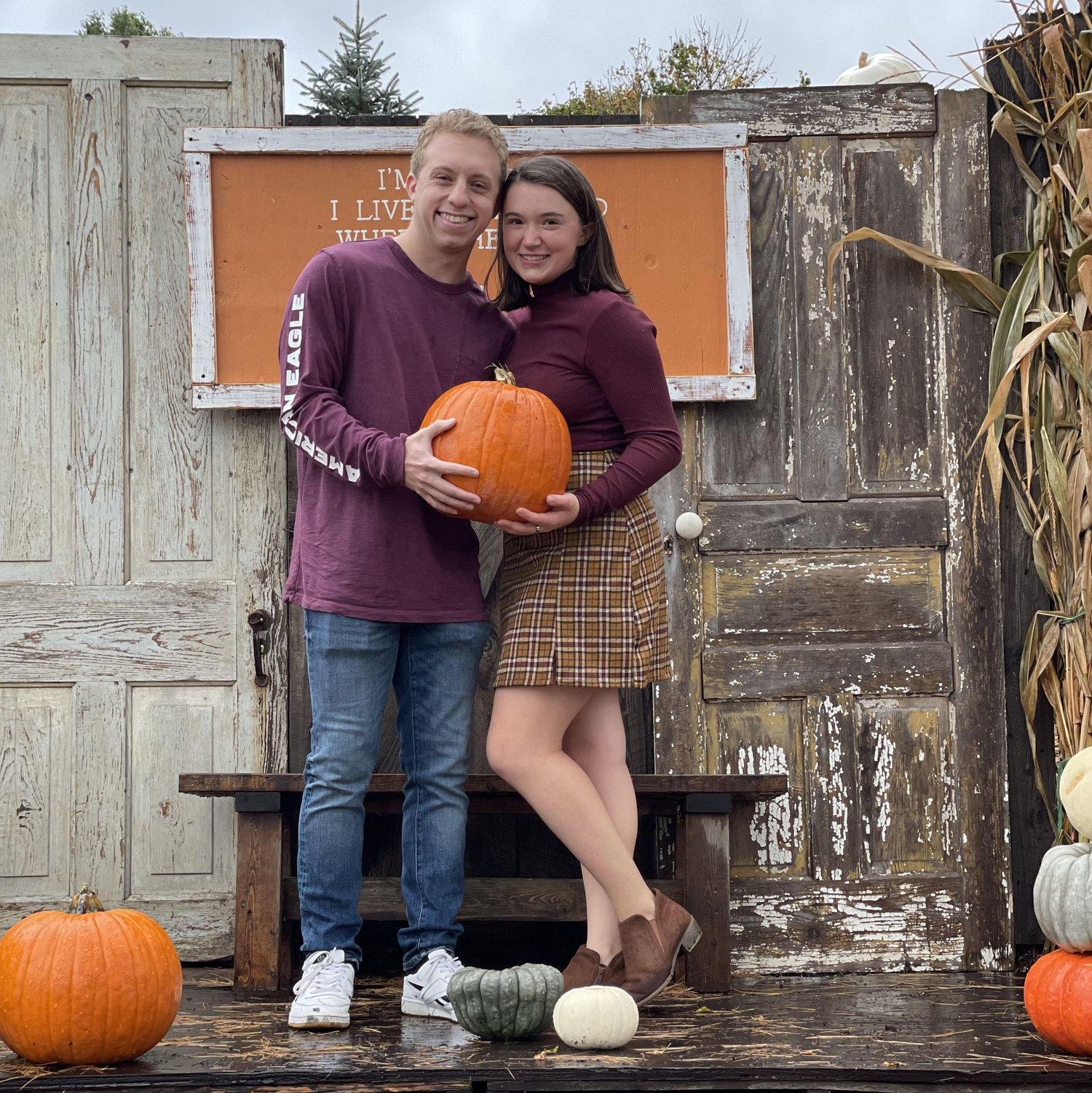 We went to Vale Wood Farm to pick a pumpkin and eat pumpkin ice cream