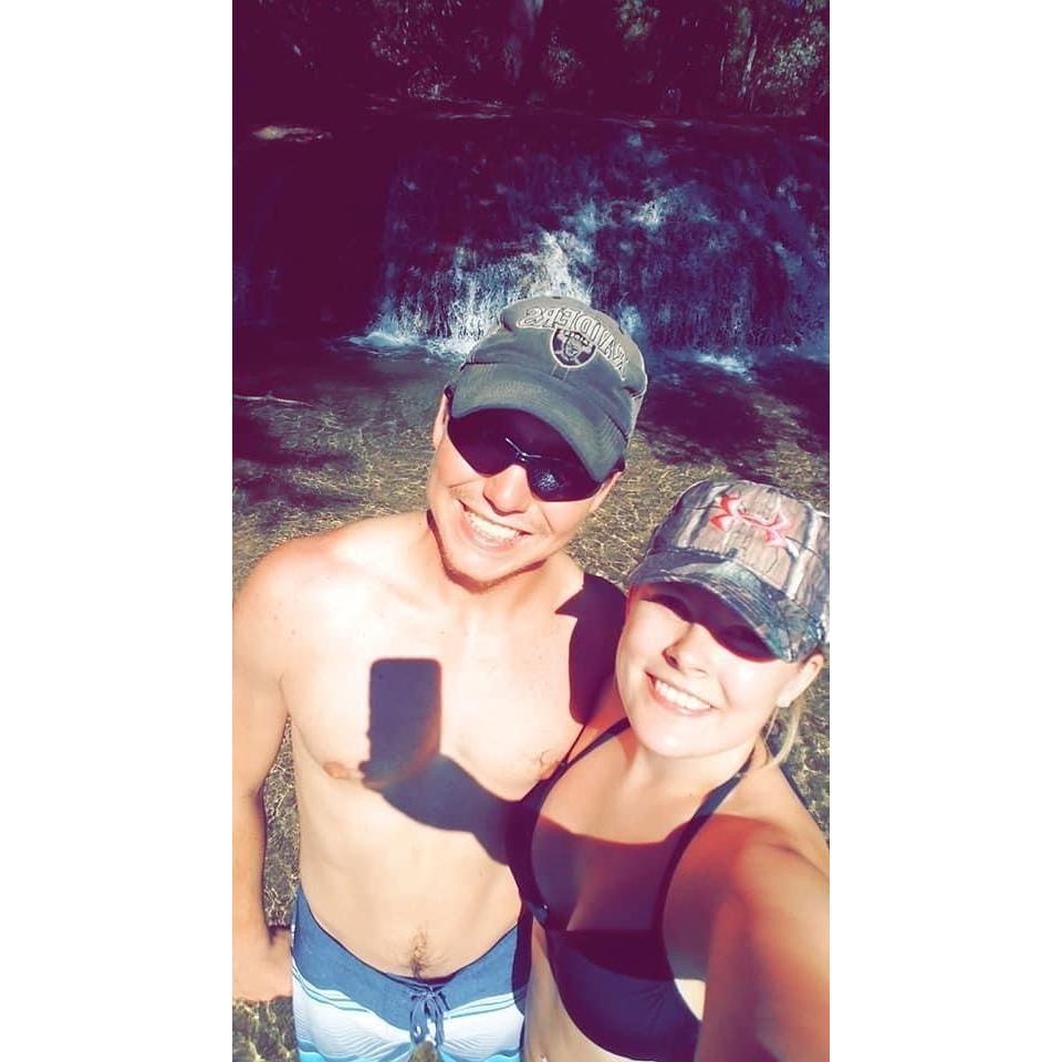 Anthony took Michelle on her first float in a kayak!
