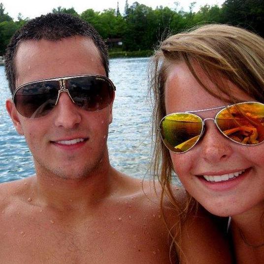 Our first photo together, 2010