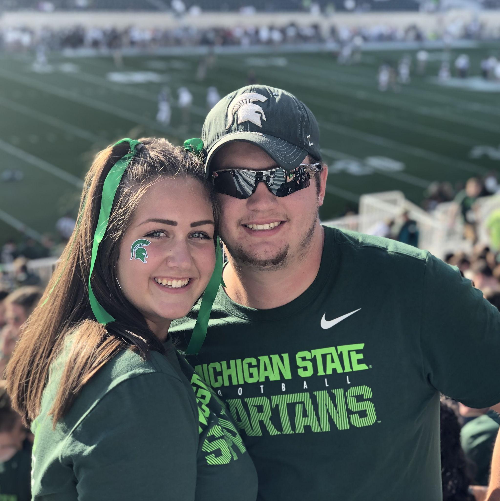 August 30, 2019. Out first Michigan State University Football Game together.