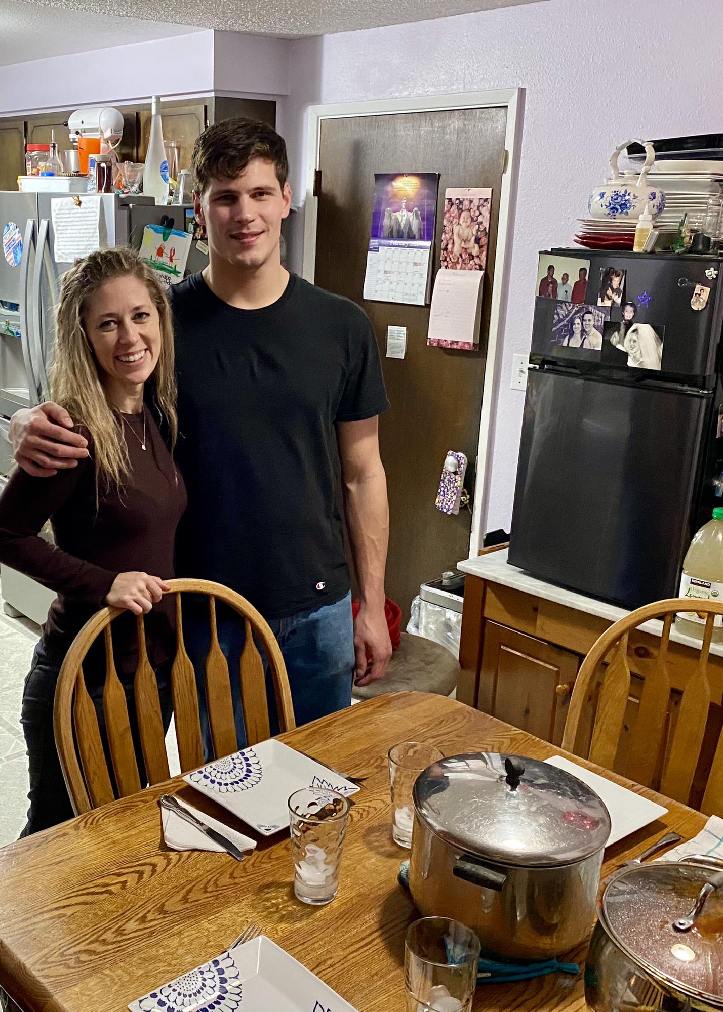 Valentine’s Day plans turned into a whole family day, so Brandon gave Tanna a raincheck on his gourmet spaghetti. This is after V-Day when he made spaghetti for Tanna her parents and her Aunt Kim.