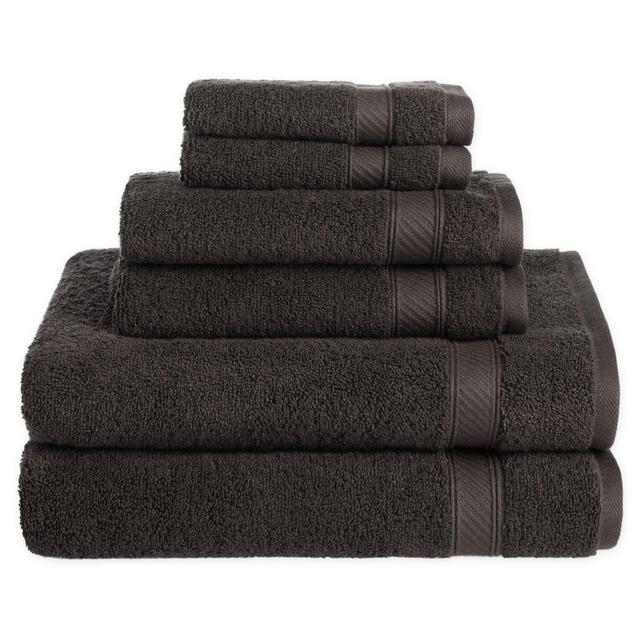 Nestwell™ Hygro Cotton Solid 6-Piece Towel Set in Iron