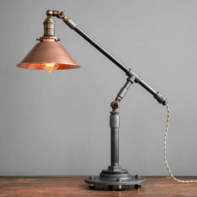 Industrial Table Lamp - Edison Desk Lamp -...