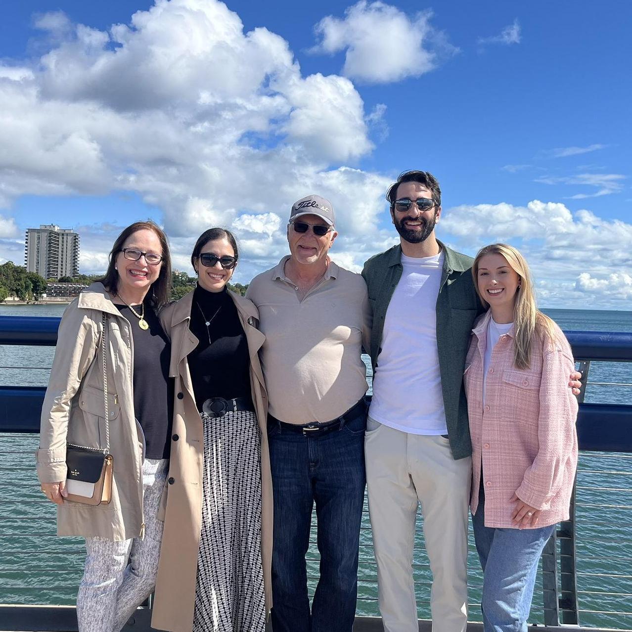 Family visit to view the wedding venue, September 2024