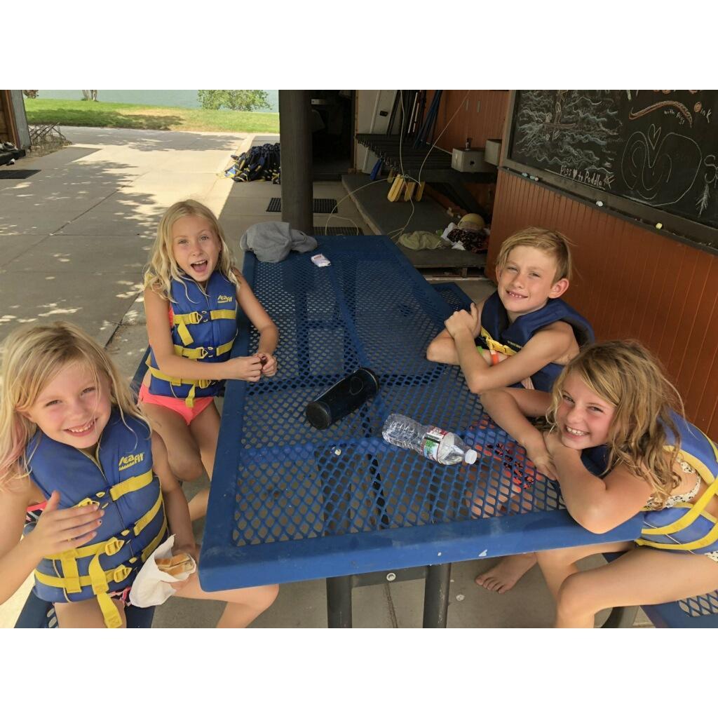 The first time the kids met