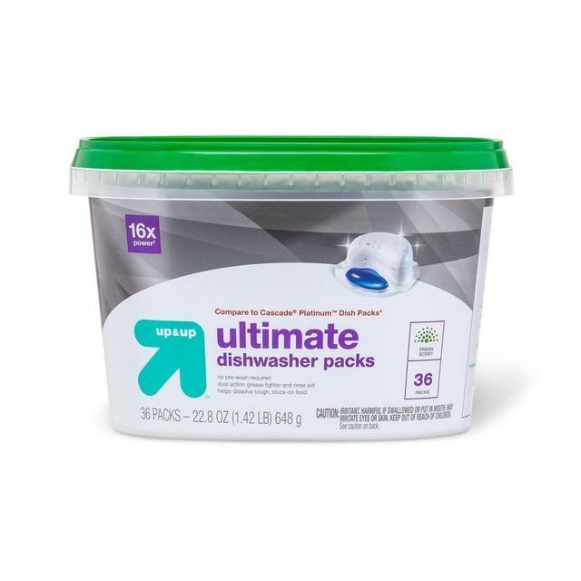 Fresh Scent Ultimate Dishwasher Packs - 36ct/22.8oz - up & up™