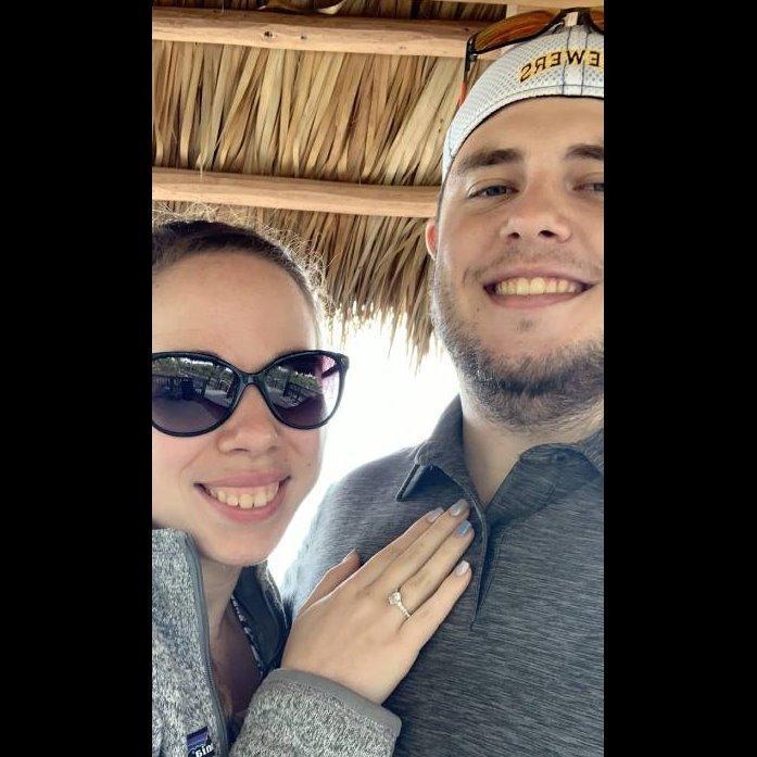 March 2020--Sanibel, FL... when he FINALLY popped the question!