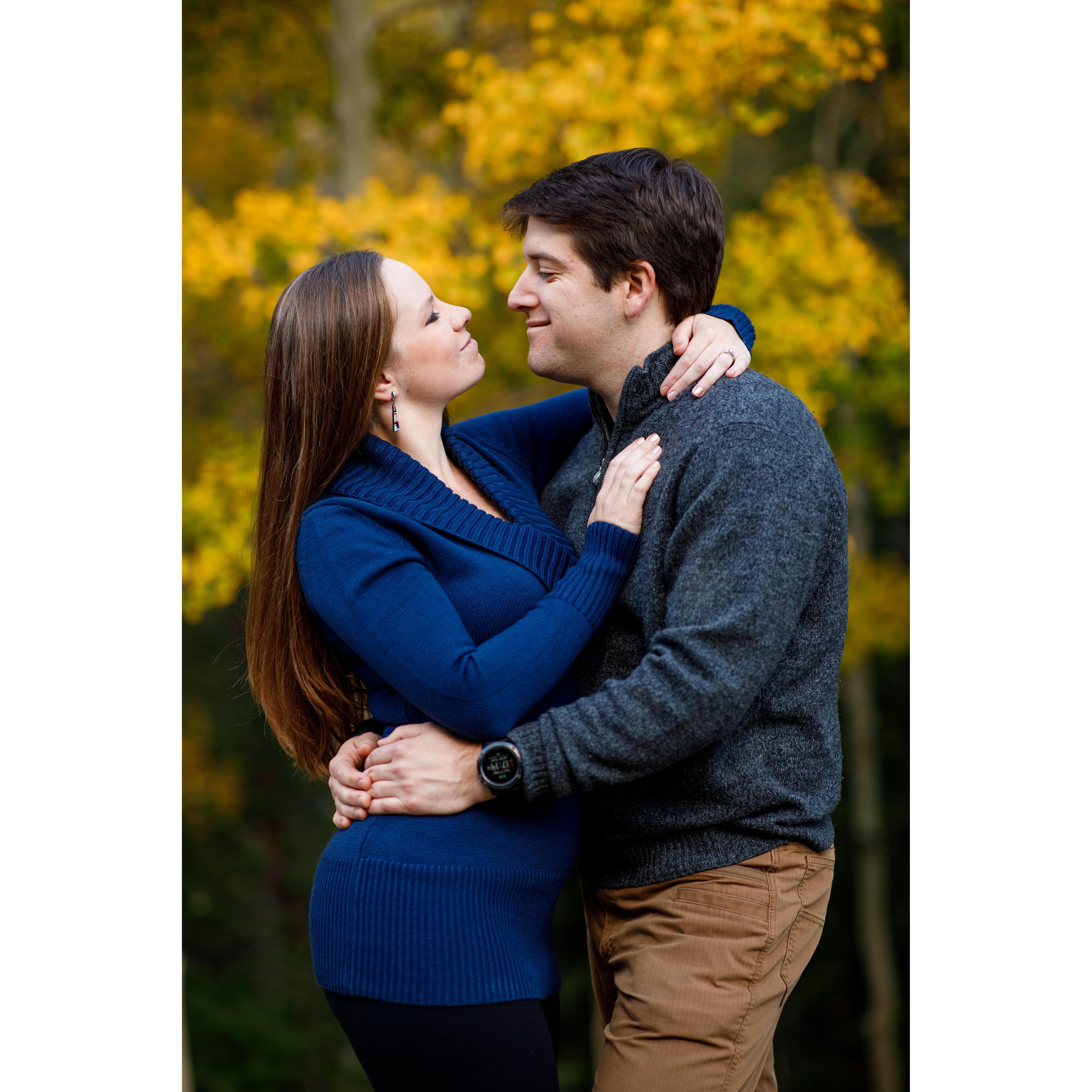 Chris and Madeline celebrate their engagement in Georgetown, 2019. Photo by Justin Edmonds