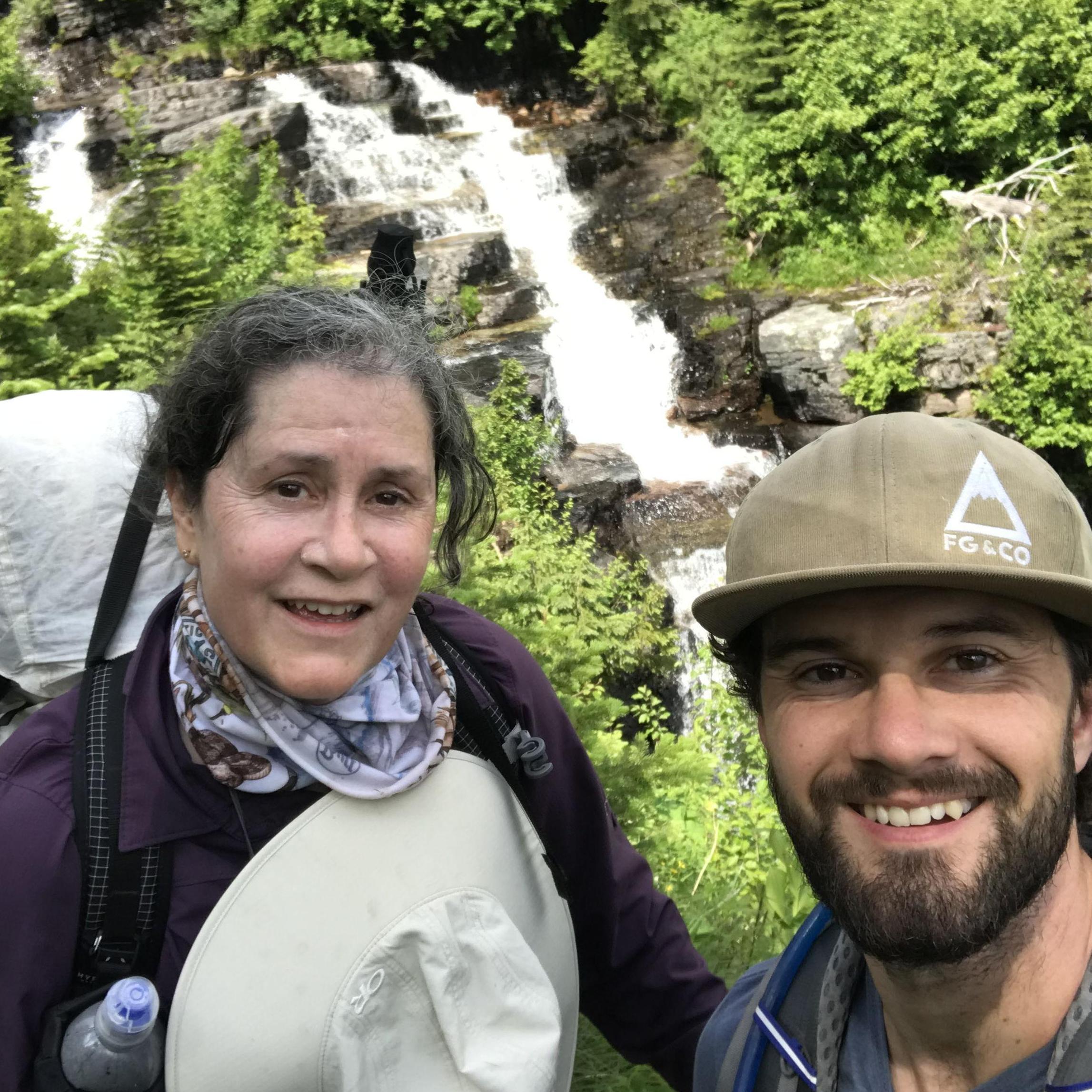 Ian and mom in Glacier National Park on what would end up being a very very very hard hike! She's such a trooper :)