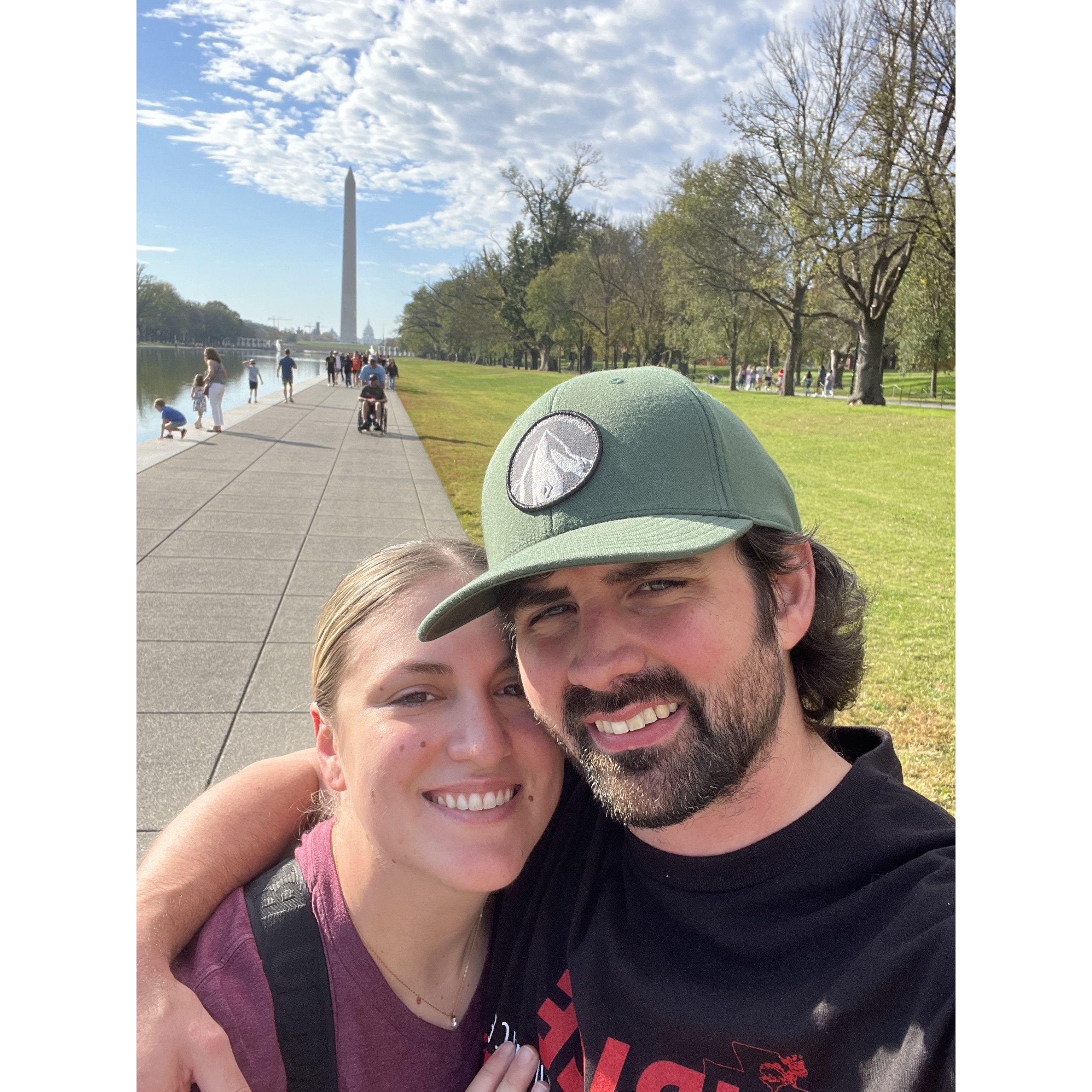 sightseeing in DC for Tessa's marathon