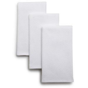 Sur La Table - Dual-Sided Kitchen Towels, 19" x 16", Set of 3