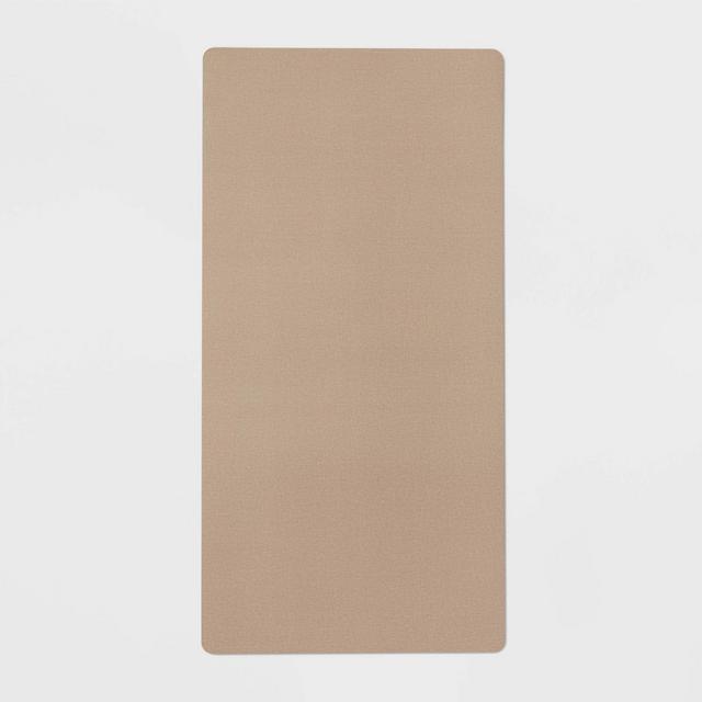 20" x 40" Low Profile Charmed Manor Patterned Polyurethane Kitchen Mat with Foam Rubber Backing Beige - Threshold™