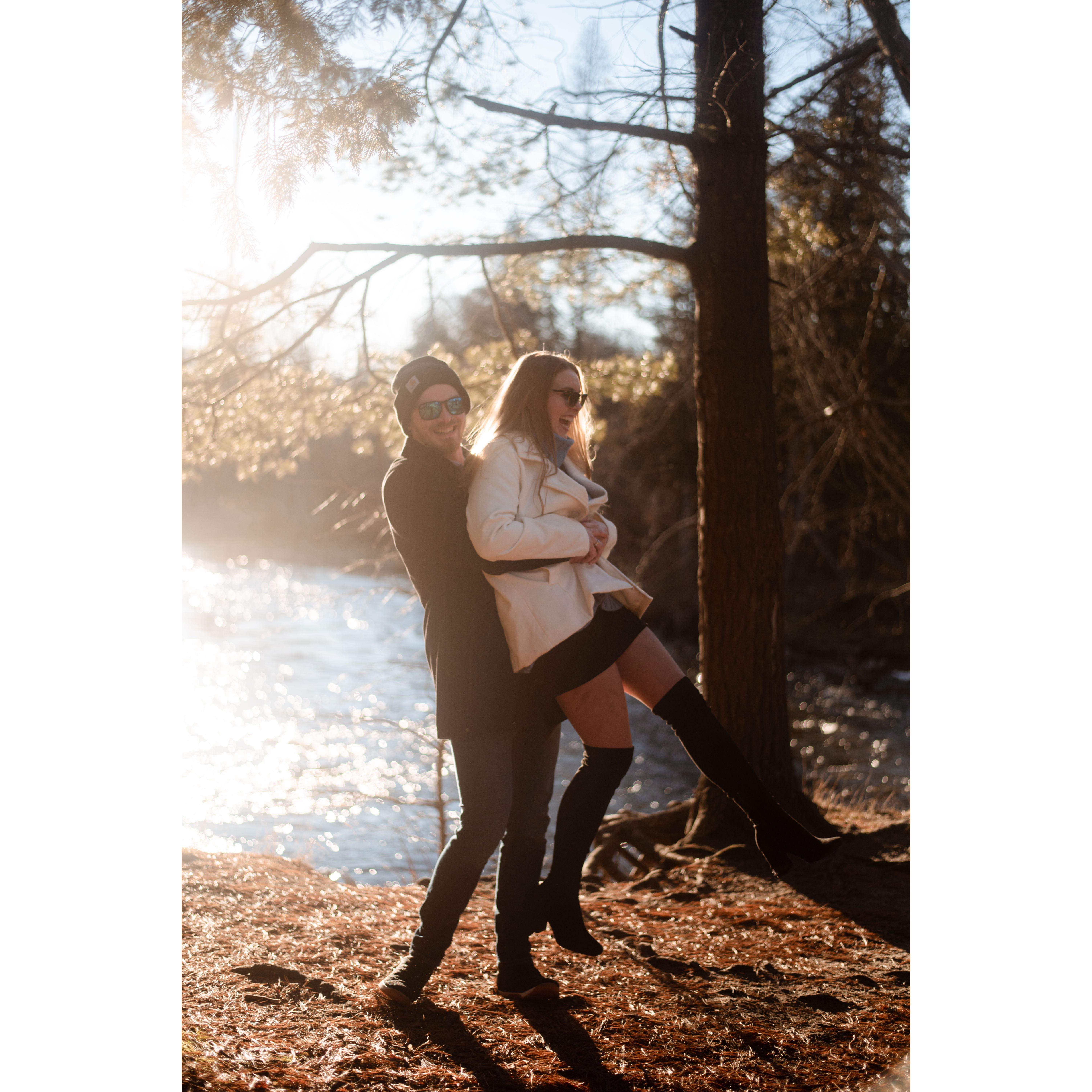 Photographer said "surprise her"!