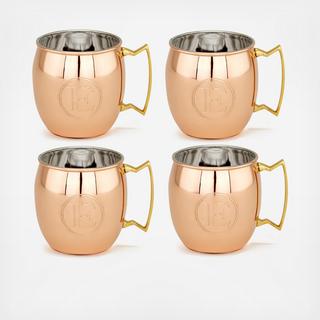 Monogram Moscow Mule Mug, Set of 4