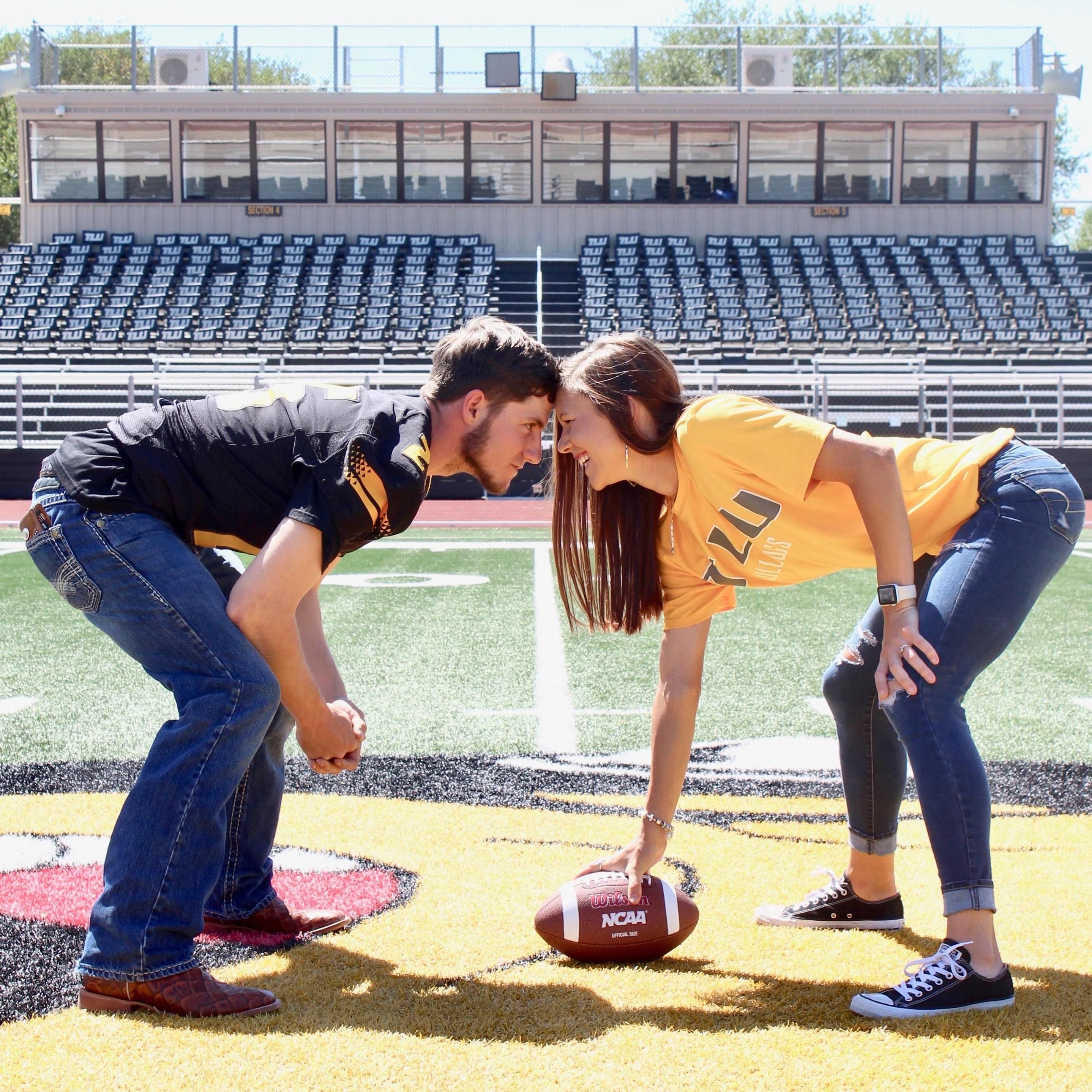 Justin's senior pictures at TLU