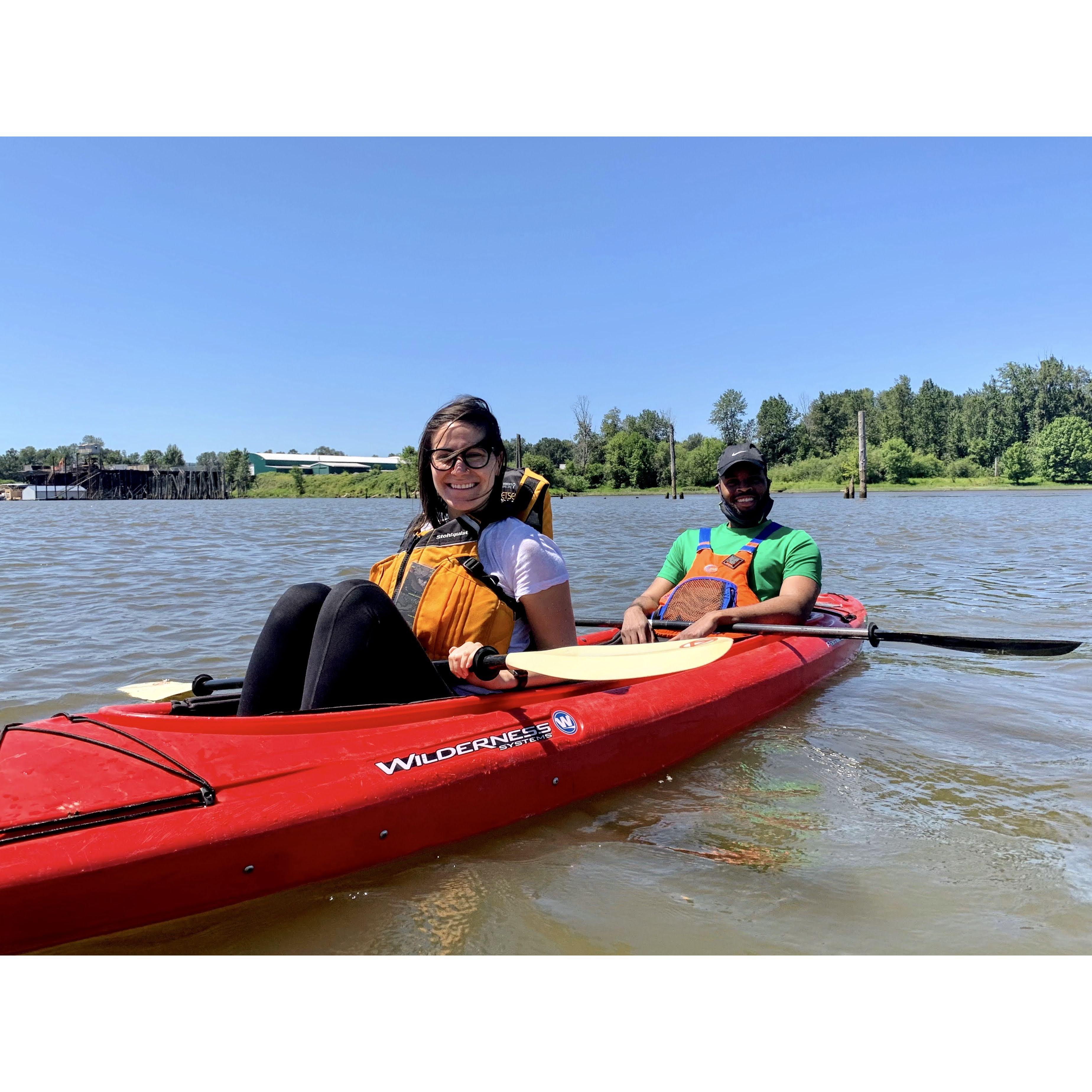 Our first Portland paddle