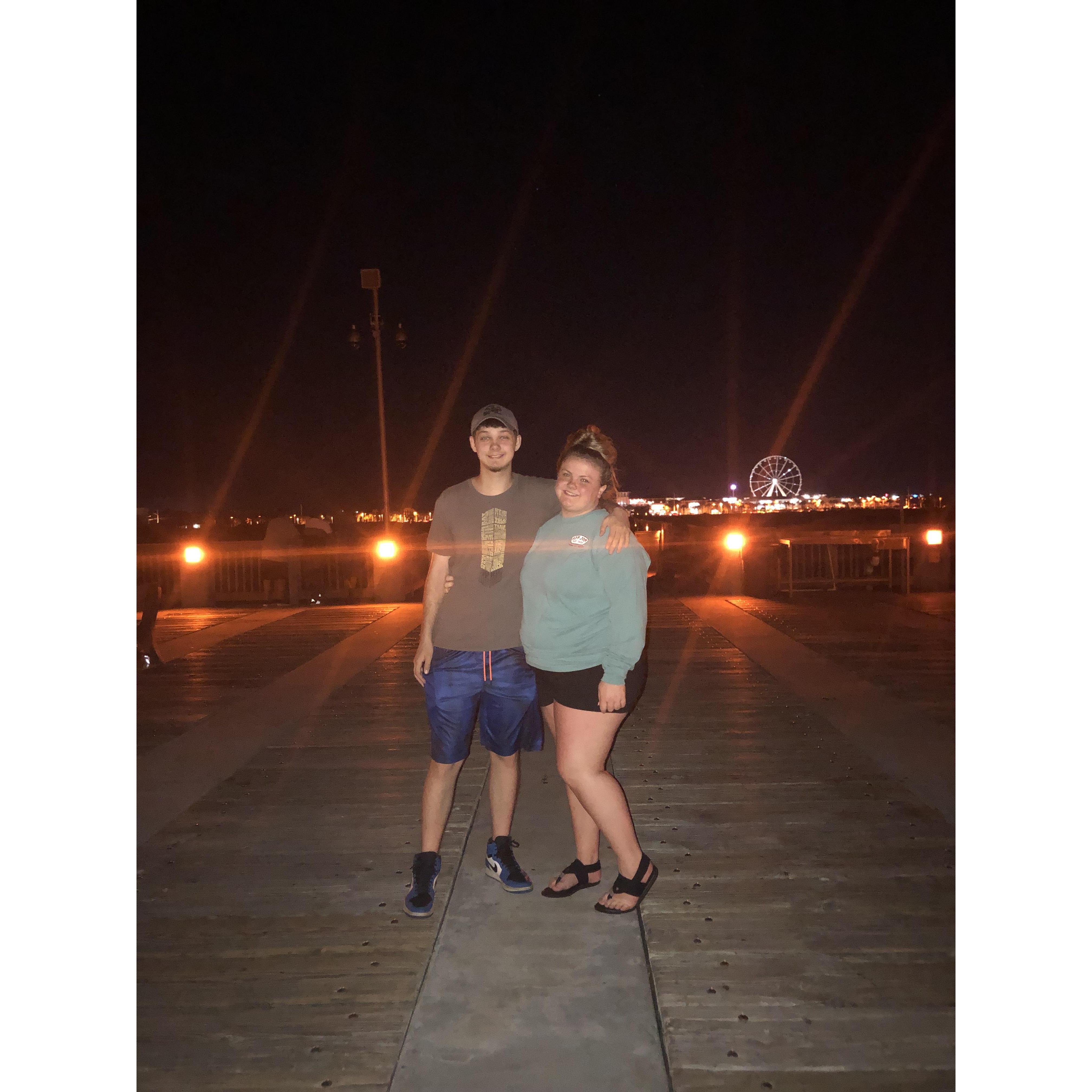 A late night trip to the pier in Panama.