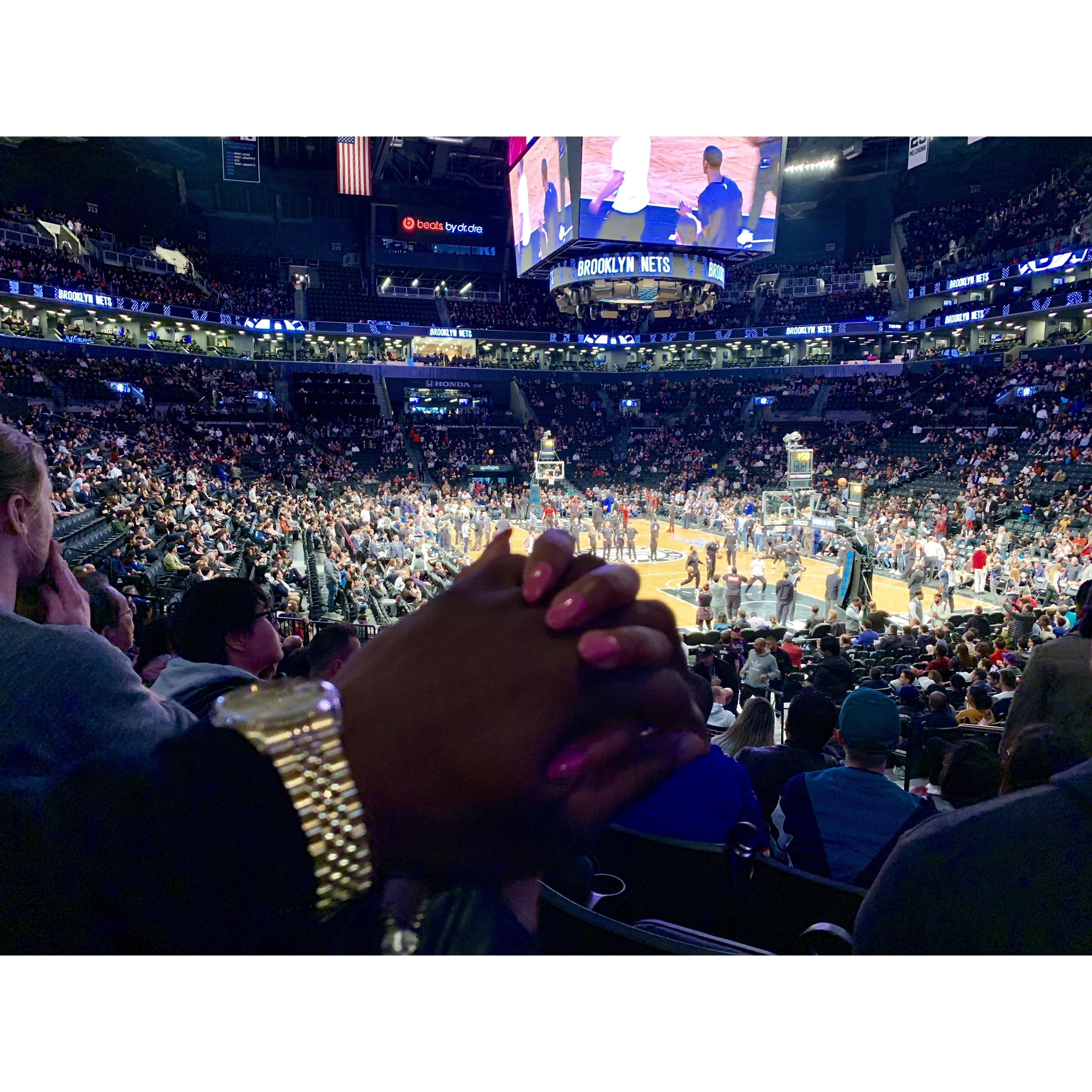 Kemishia's first time at a NBA game. While in NYC, we went to watch Toronto VS Brooklyn. Toronto won!
04/03/2019