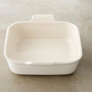Le Creuset Heritage Stoneware Square Dish, 9", Matte White