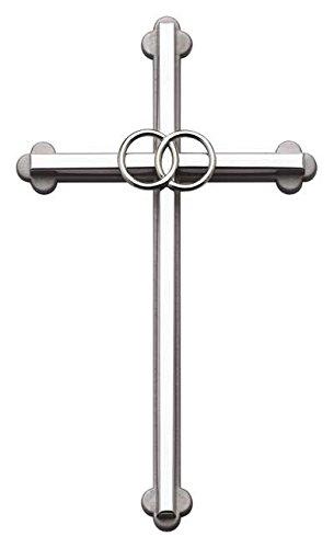 Cathedral Art Wedding Cross, 8-Inch, Silver
