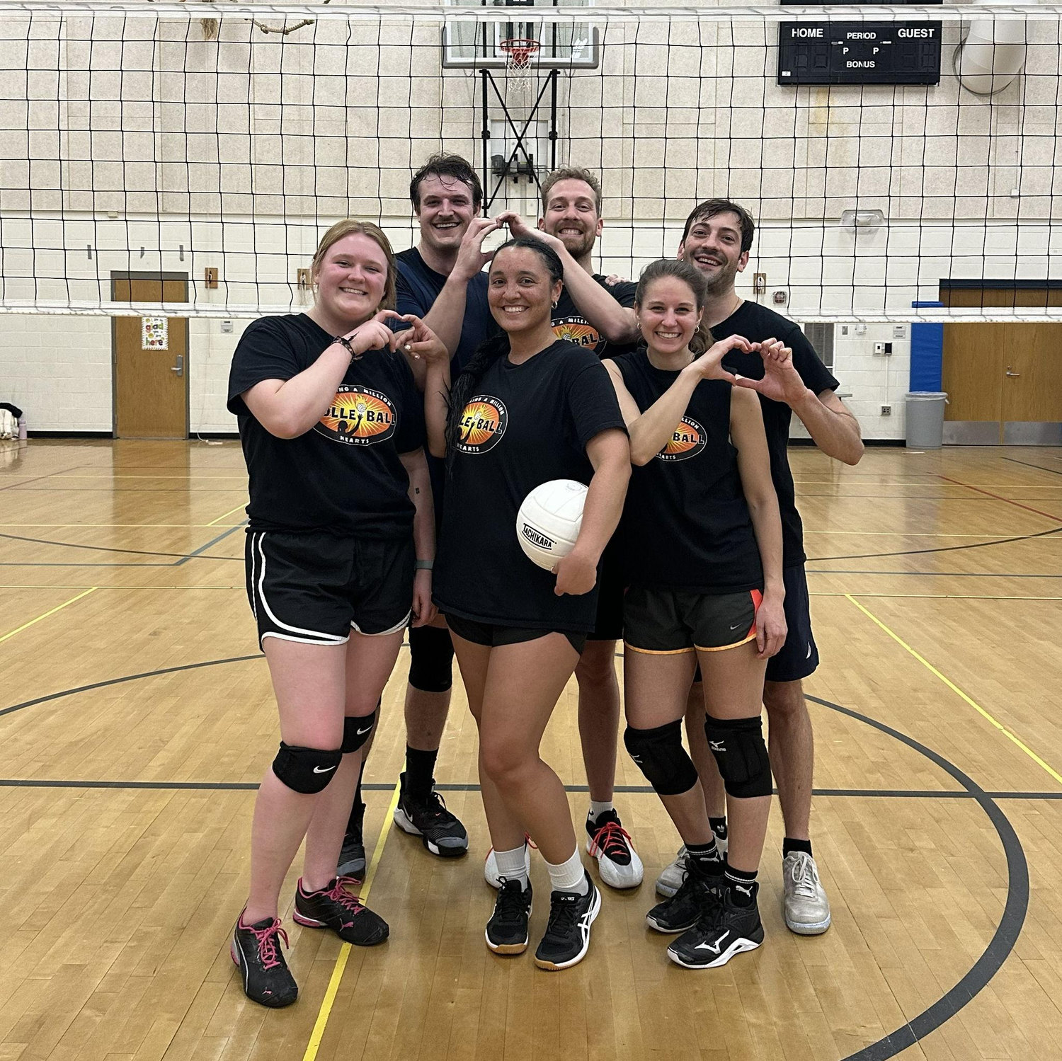 Our volleyball team after our championship win!